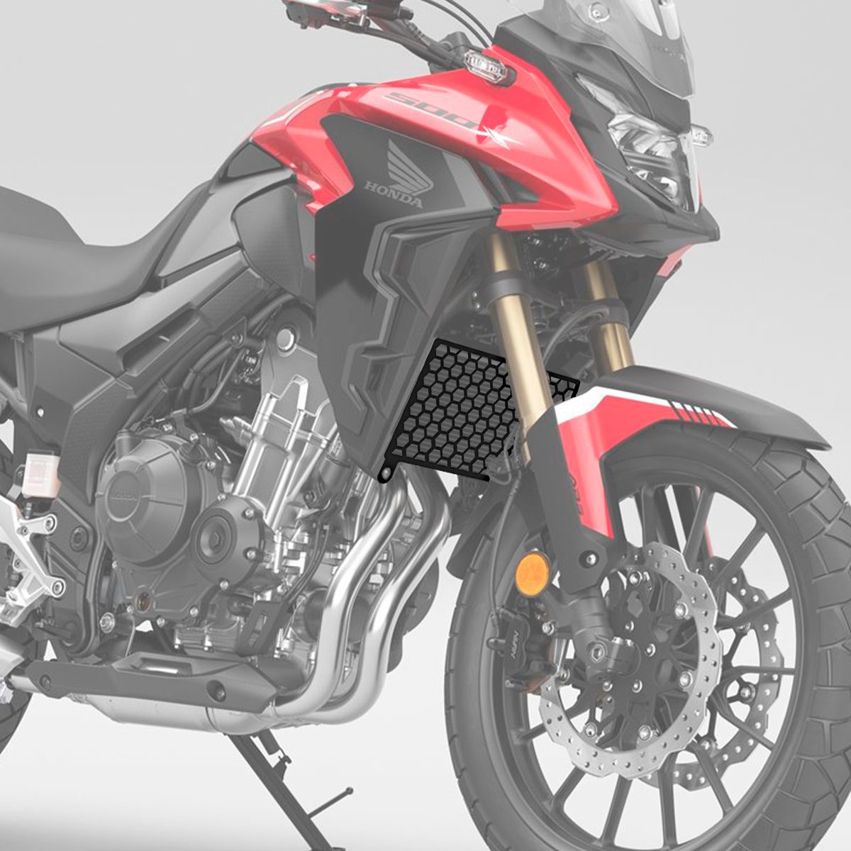 Protetor Radiador CB500X 2013 Diante Foguetao - Preto - Imagem 3