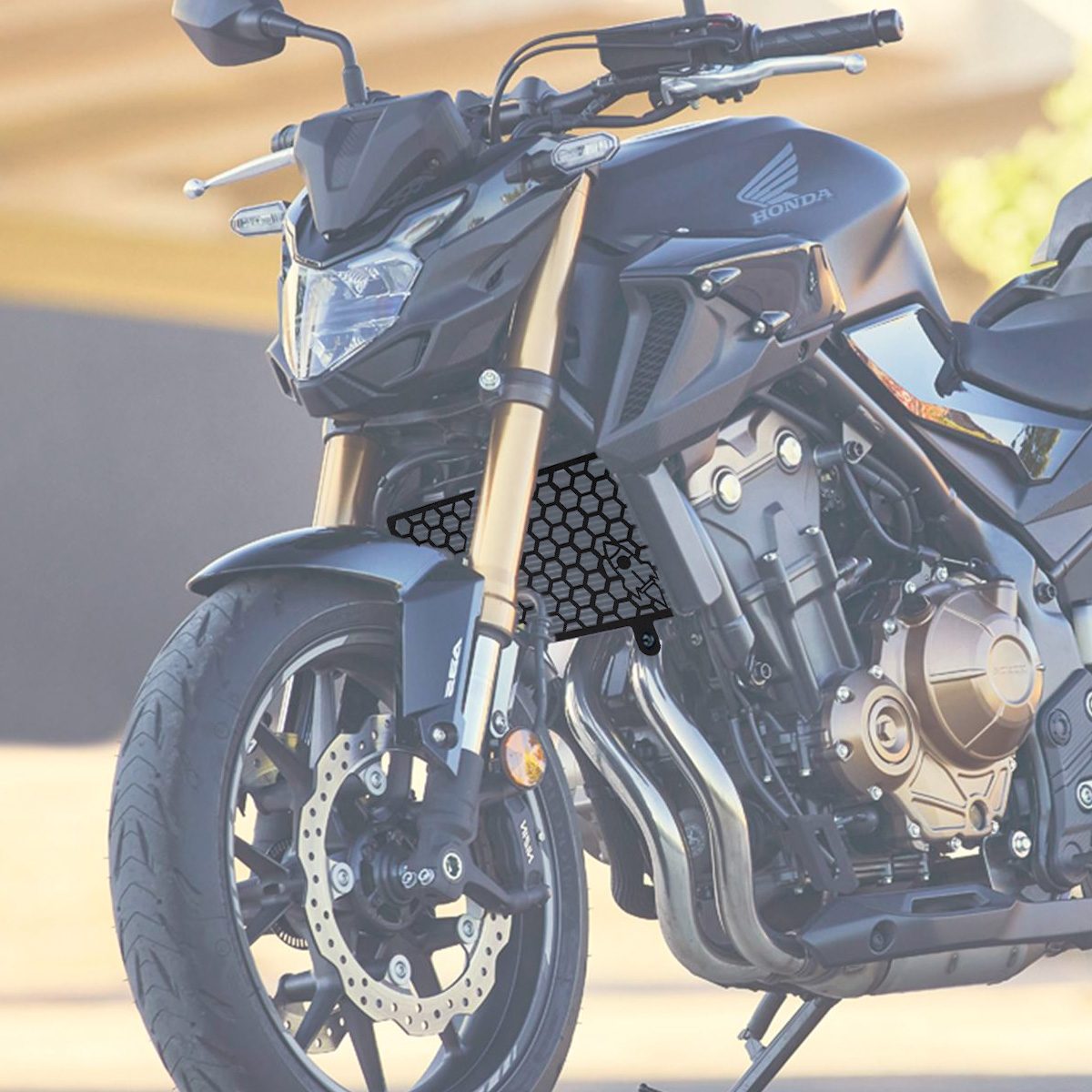 Protetor Radiador CB500X 2013 Diante Foguetao - Preto - Imagem 4