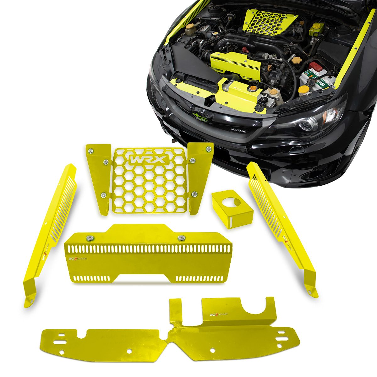 Kit Completo Protetor Subaru Impreza WRX 2008 a 2014 (Protetor Altenador, Paralama, Radiador, Intercoller, Reservatorio de Freio) - Imagem 6