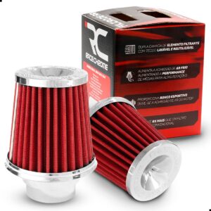 Filtro de Ar Esportivo Mono Fluxo Performance 12.0 x 12.0 cm Altura / Largura com Tecido / Encaixe Rigida 62MM e 70MM