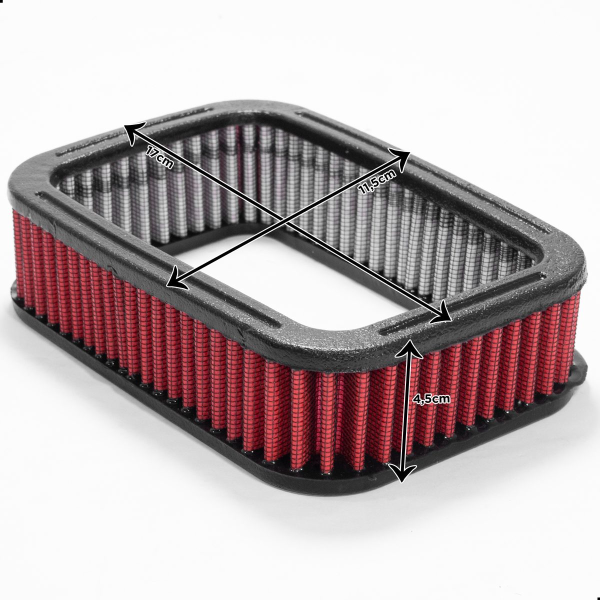 Elemento Filtrante Substituição RC052 com Tecido para Carburador VW Motor a Ar - Imagem 2