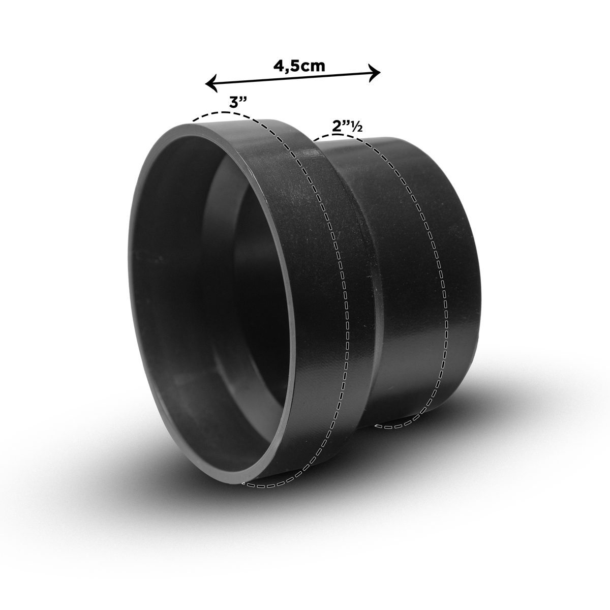 Adaptador para Filtro Esportivo Encaixe 3 Pol. c/ Redução para 2.5 Pol. - Imagem 2