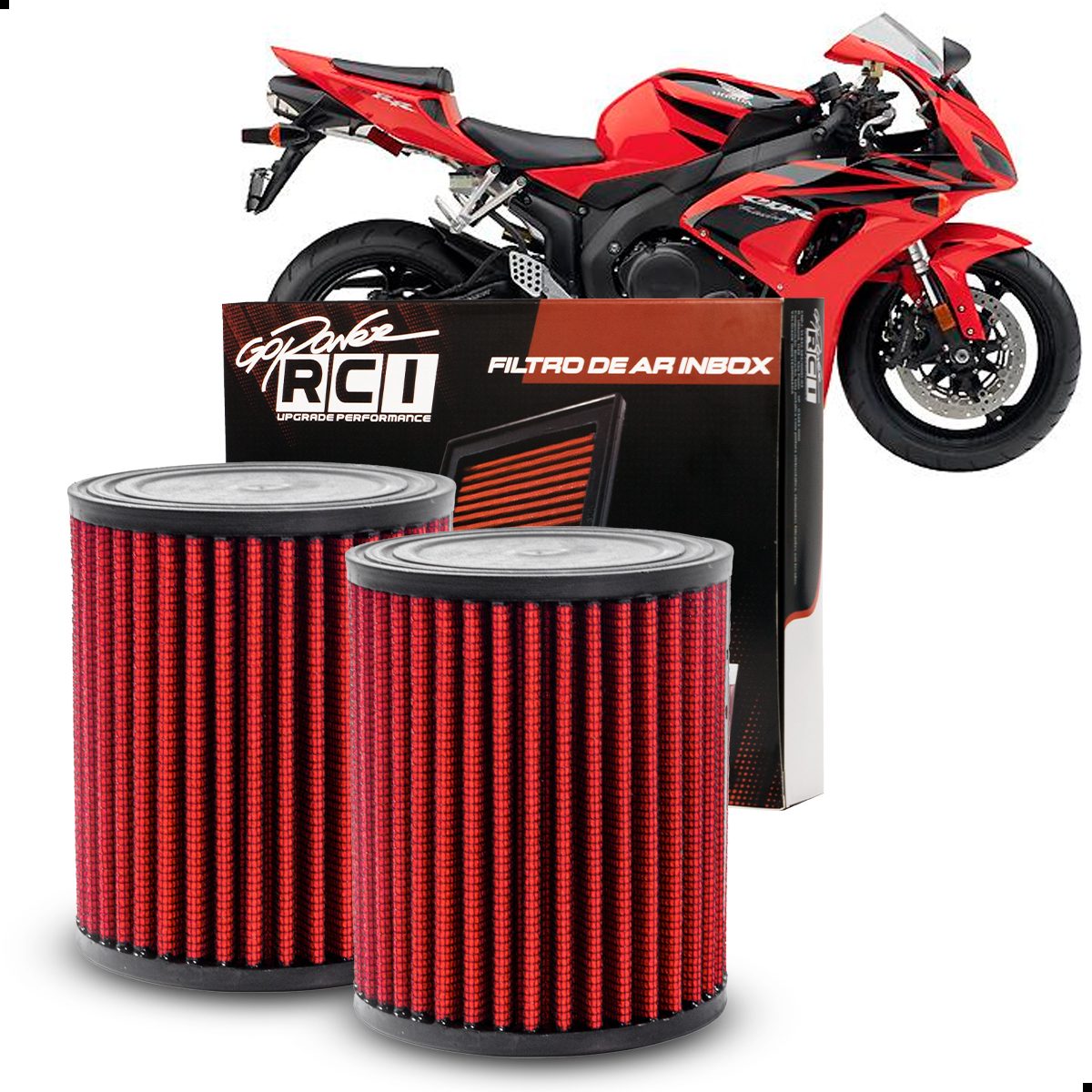Filtro de Ar Inbox Honda CBR1000 Fireblade 2005 a 2007 (2 Peças) - Imagem 3