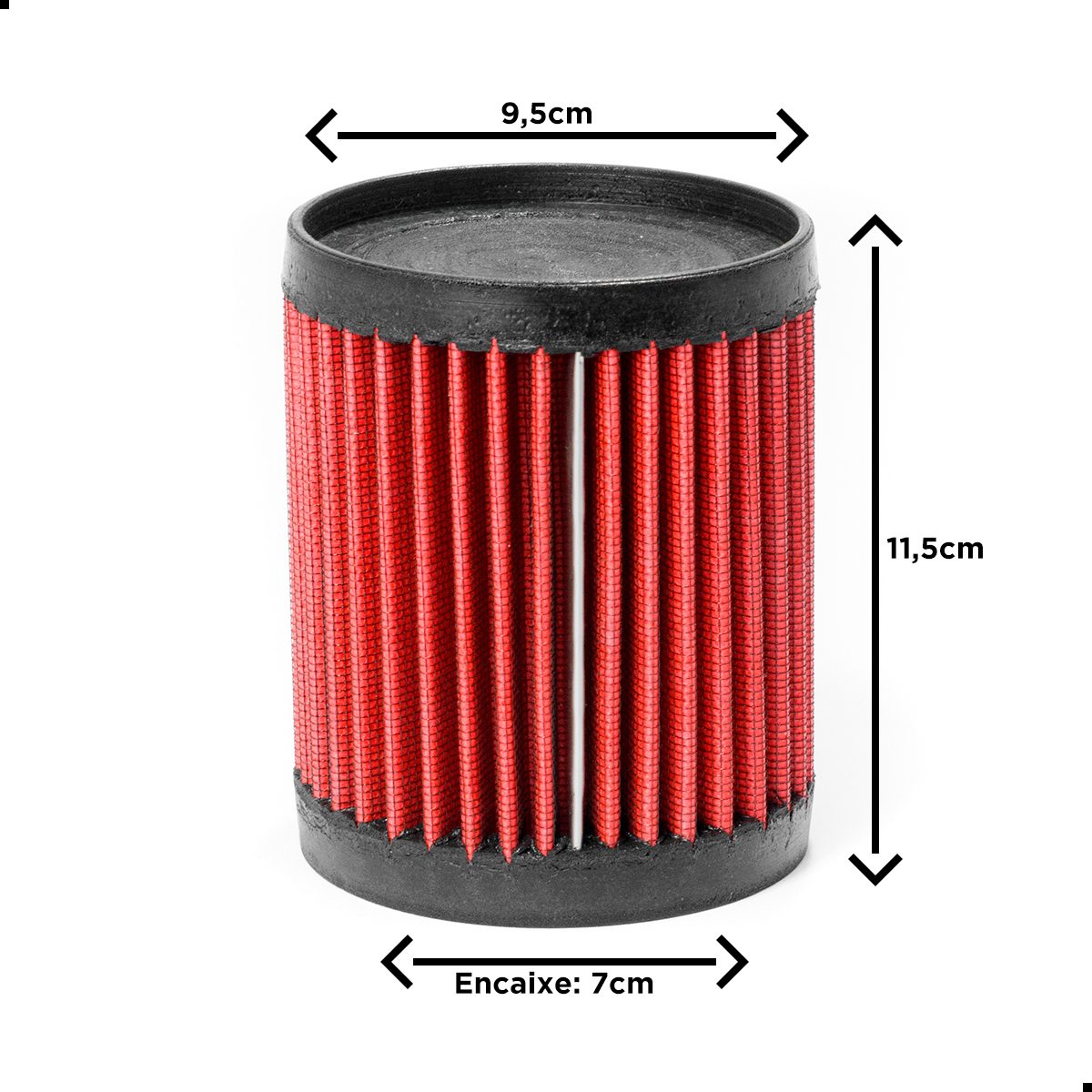 Filtro de Ar Inbox Honda Cg Titan Fan Start 150 2004 a 2008 (Carburada) - Imagem 2