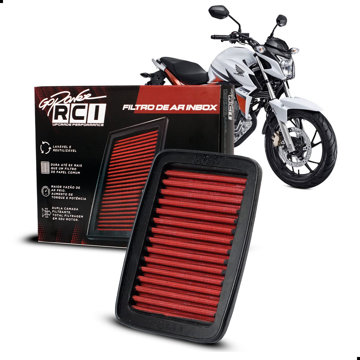 Filtro de Ar Inbox Honda CB250F Twister 2016 em Diante - Imagem 3