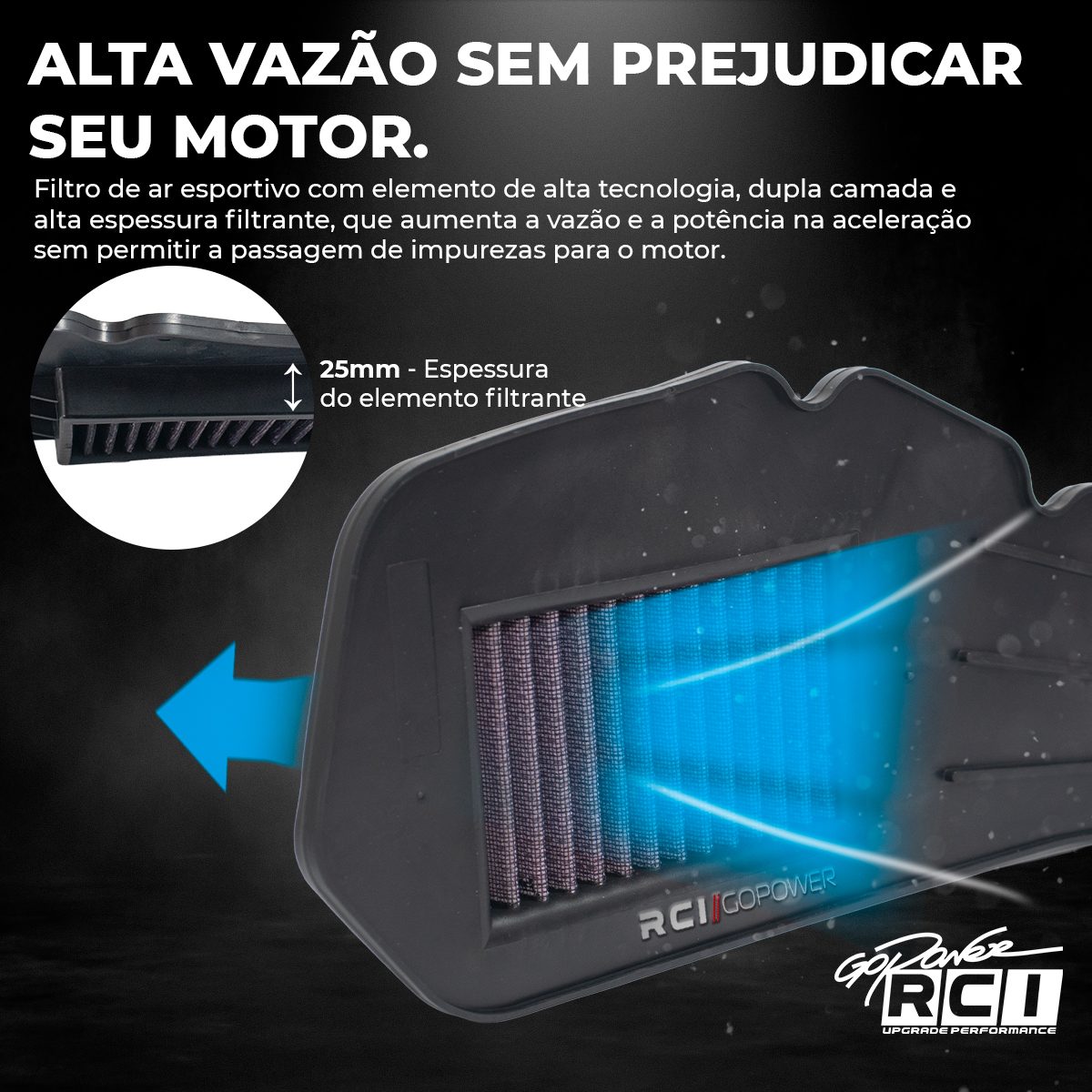 Filtro de Ar Inbox Filtro de Inbox Honda Pcx 150 2013 a 2018 - Imagem 2