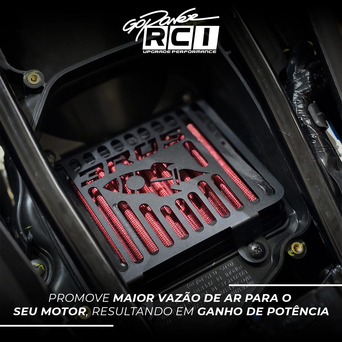 Filtro de Ar Inbox Honda Bros 160 2025 em Diante com Grade Protetora - Imagem 2