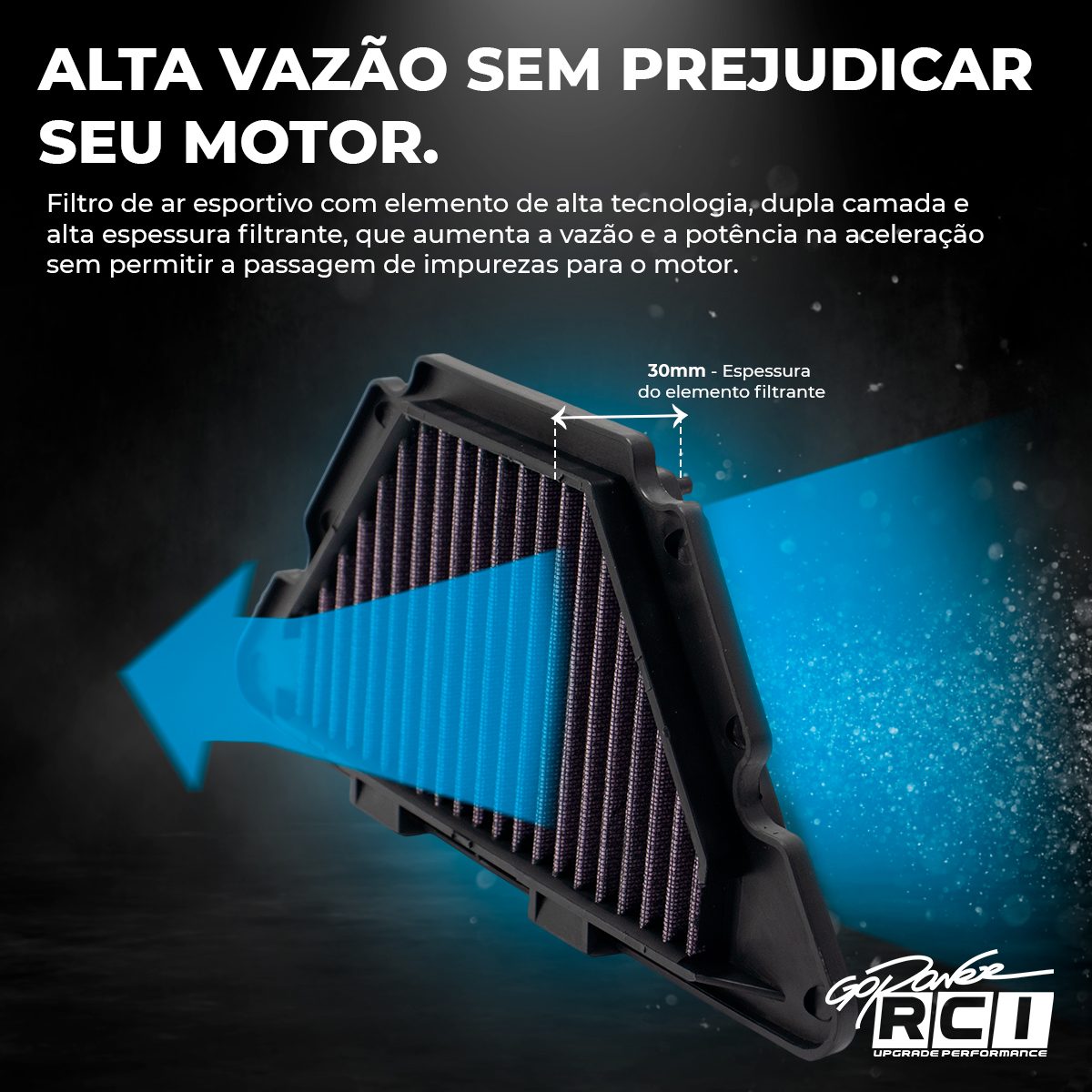 Filtro de Ar Inbox Yamaha XJ6 Todas 2010 a 2019 - Imagem 2