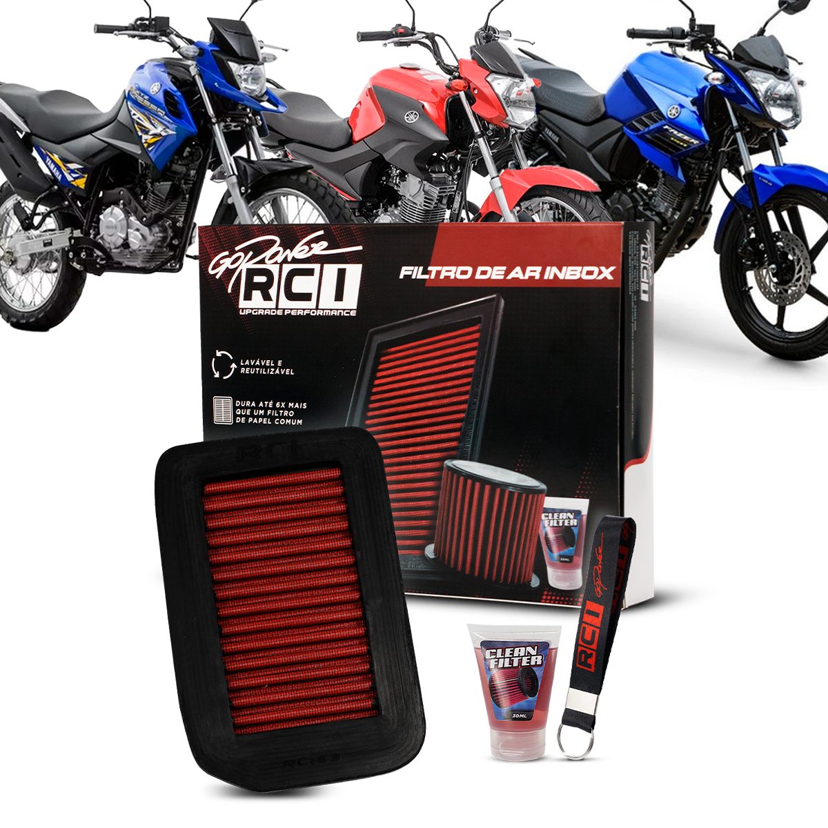 Filtro de Ar Inbox Fazer 150 2014 a 2022 / Crosser 150 2014 em Diante / Factor 125 2017 em Diante / Factor 150 2014 em Diante / YBR 125 2017 em Diante - Imagem 3