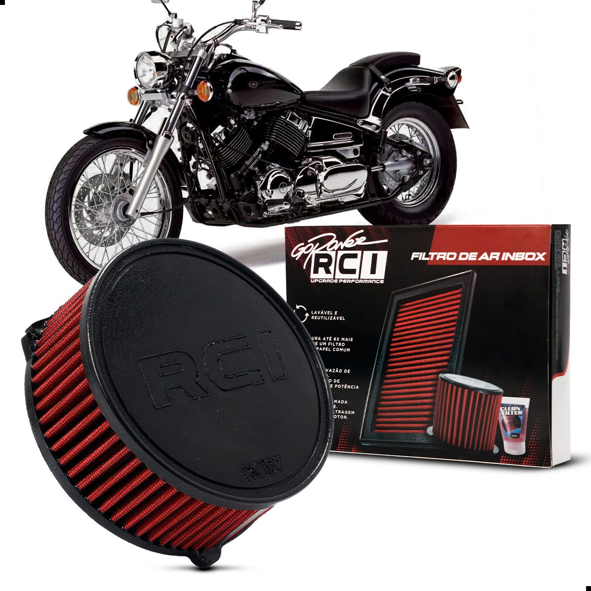 Filtro de Ar Inbox Yamaha Xvs 650 Drag Star 1998 a 2008 - Imagem 3