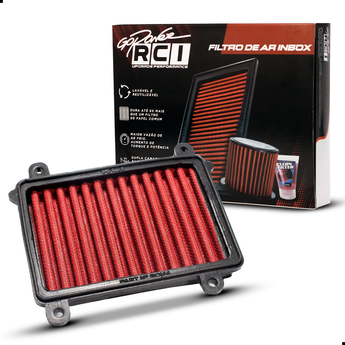 Filtro de Ar Inbox Suzuki Dk 150 Haojue 2017 em Diante / Dk 160 2018 a 2024