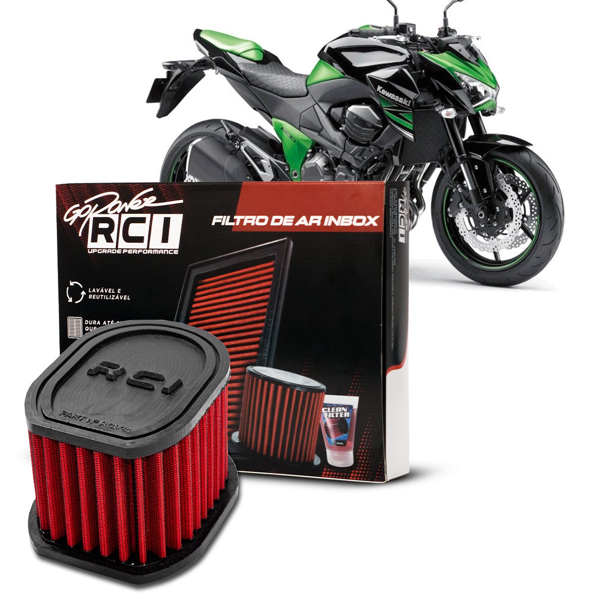 Filtro de Ar Inbox Kawasaki Z750 / 800 Todas. - Imagem 3