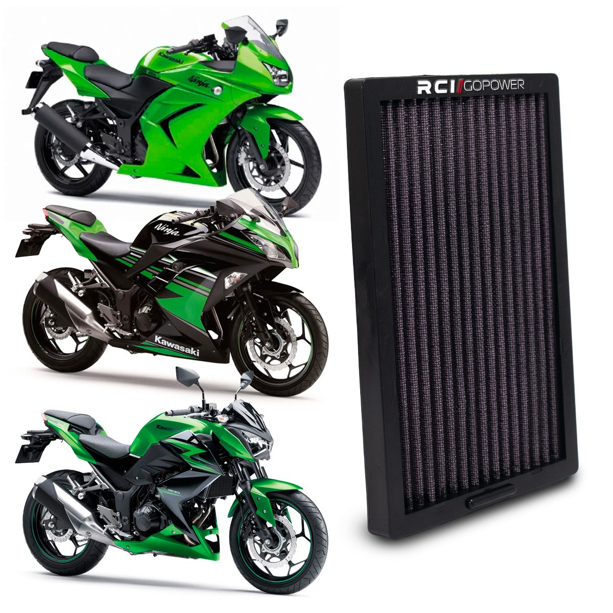 Filtro de Ar Inbox Kawasaki Ninja 250 / 300 / Z300 2013 a 2017