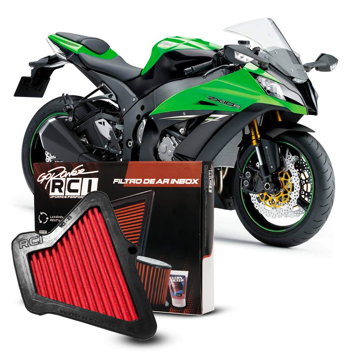 Filtro de Ar Inbox Kawasaki Ninja ZX10 2011 a 2015 - Imagem 3