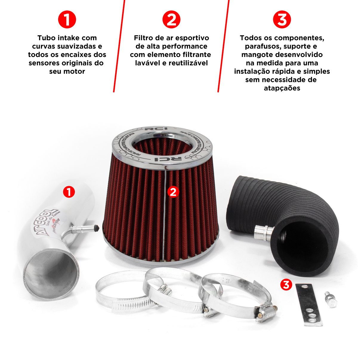 Kit Air Cool RCI 208 1.6 16V 2013 em Diante - Imagem 3