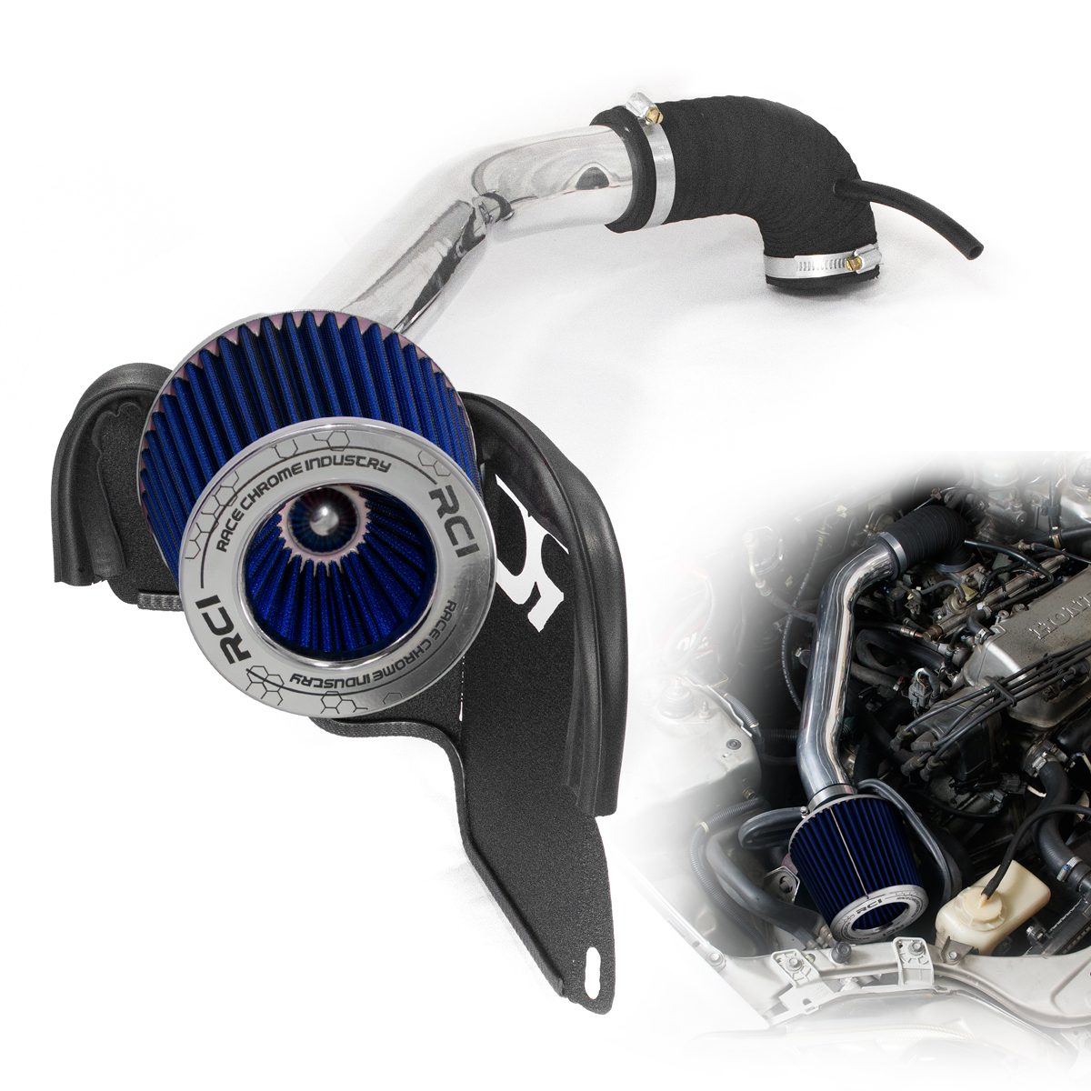 Kit Air Box RCI Civic 1.6CC 16V 1999 a 2000 (Entrada de Ar Pra Cima) - Imagem 6