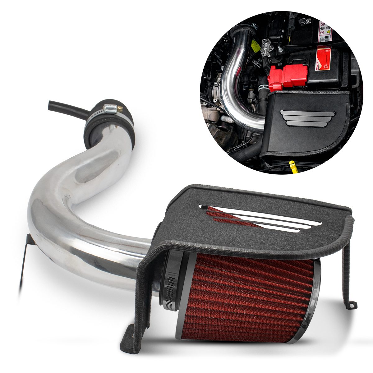 Kit Air Box RCI Duplo Fluxo Ford Ka 1.0 2015 em Diante