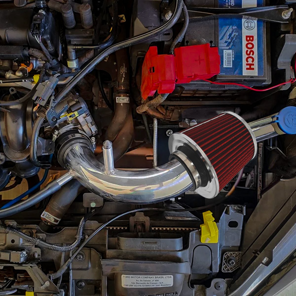 Kit Intake Short Ram para New Fiesta 1.5 / 1.6 16V 2013 em Diante - Imagem 2
