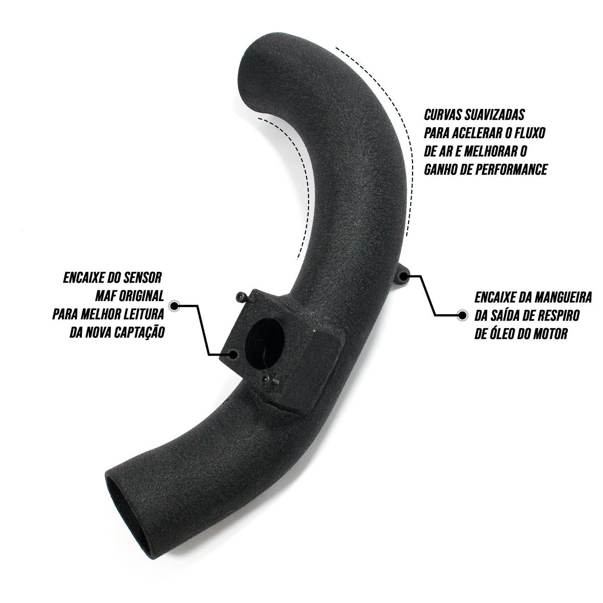 Kit Intake Short Ram Mitsubishi Lancer 2.0 16V 2011 em Diante - Imagem 4