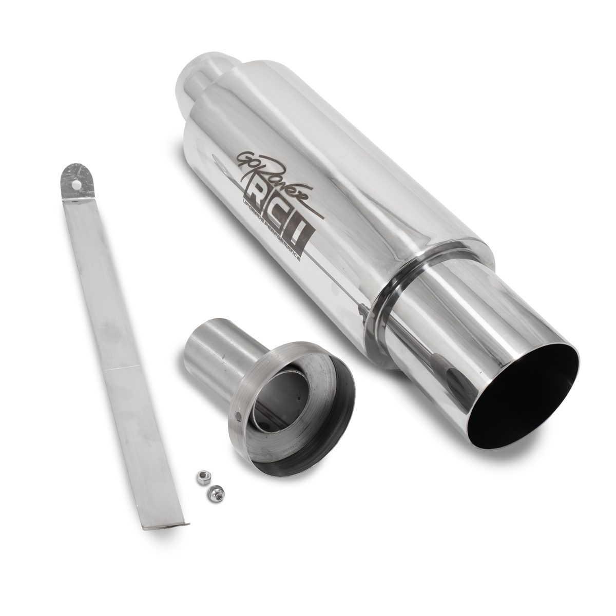 Abafador Corpo Polido 5" / Comprimento 500MM / Interno 3" / Ponteira Reta 4" / Encaixe 3" e 2" 1/2 - Imagem 3