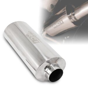 Abafador Oval Universal / Corpo 10 cm Alt. x 15 cm Larg. x 38 cm Comp. Total / Interno 3" / Encaixe 3" - 2.5"