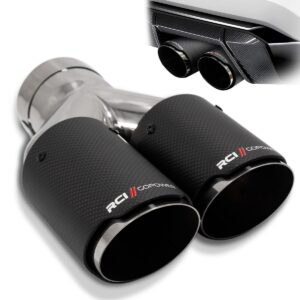 Ponteira Dupla Carbono Lado Direito (Rigth) 3 Pol - Encaixe 2,5 e 3 Pol